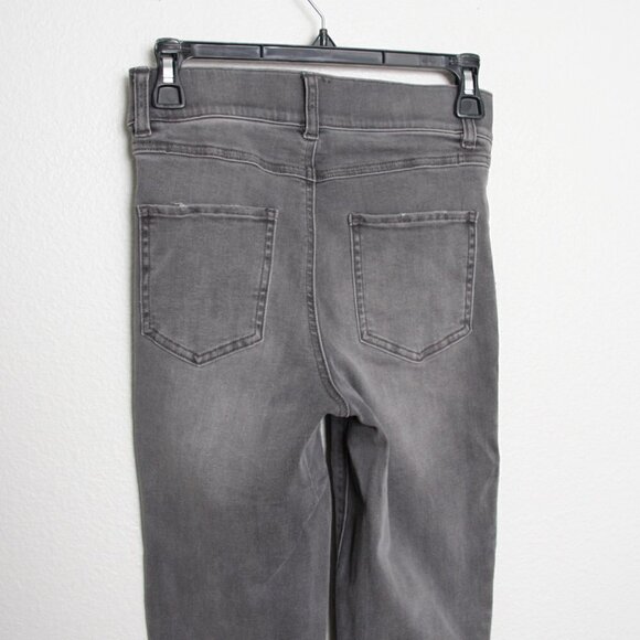 Spanx Distressed Skinny Jeans Raw Hem Vintage Grey XS - Picture 6 of 11